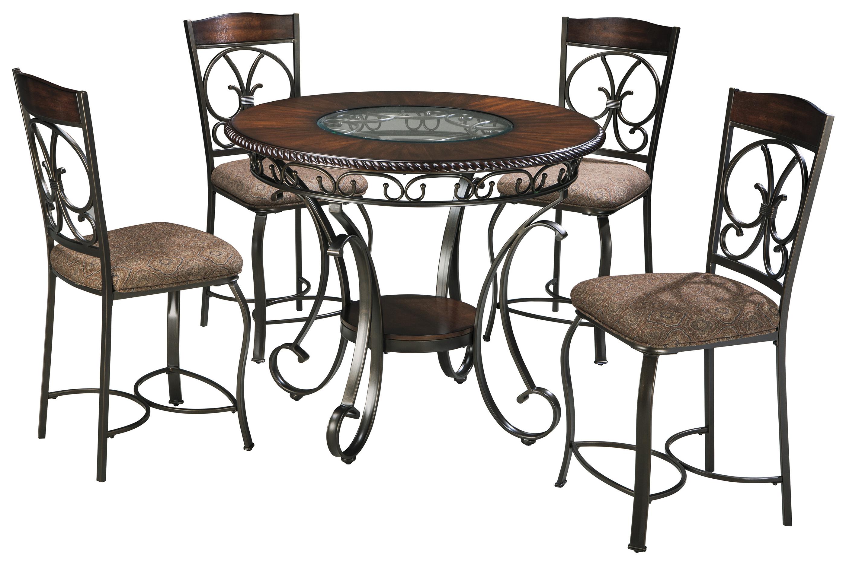 Signature Design by Ashley Glambrey D32915+4x01 Round Dining Table and